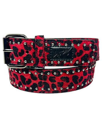 Loosey - Premium Belt - Cheetah Rivet - Board Of Missoula