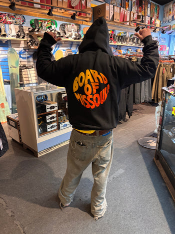Board of Missoula - Sunset Fisheye Zip Hoodie - Black