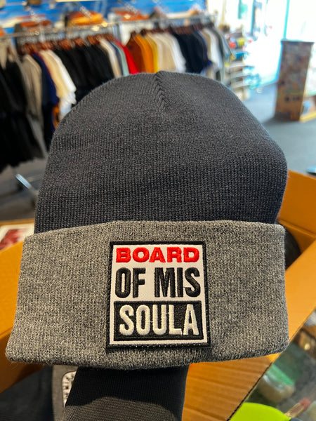 Board of Missoula - Vision Patch Beanie - Grey / Navy