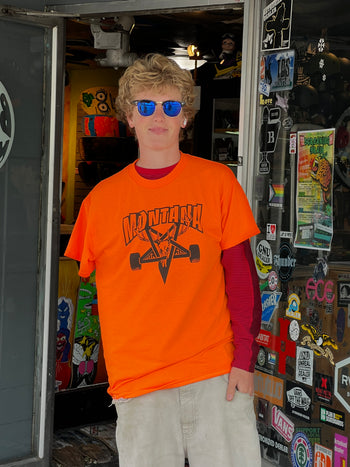 Board of Missoula - Skate Elk T-Shirt - Hi-Vis Orange & Hi-Vis Green - Limited Edition