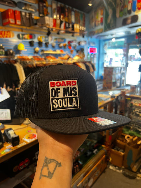 Board of Missoula - Vision Patch Trucker Hat - Black