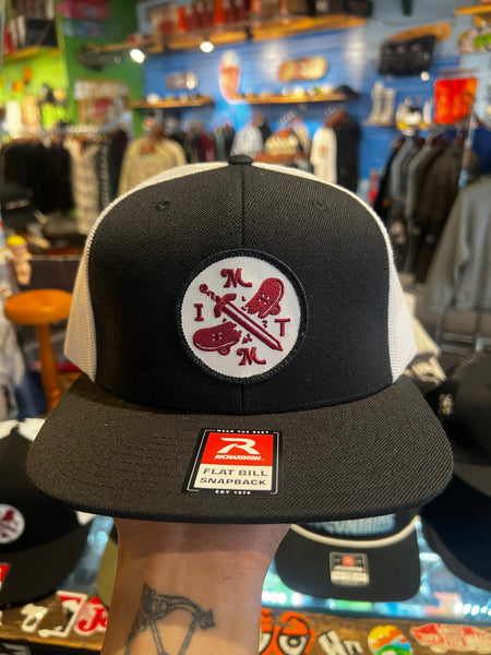 MSA - MITM Red Patch Trucker Hat - Black / White