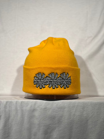 Fucking Awesome - Spiral Cuff Beanie - Yellow