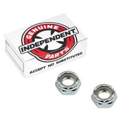 Independent - Self Locking Axel Nuts - Polished Silver