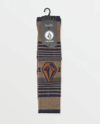 Volcom - Horizon Wool Blend OTC Sock - Chestnut Brown