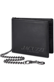 Jacuzzi Unlimited - PU Leather Chain Wallet - Black