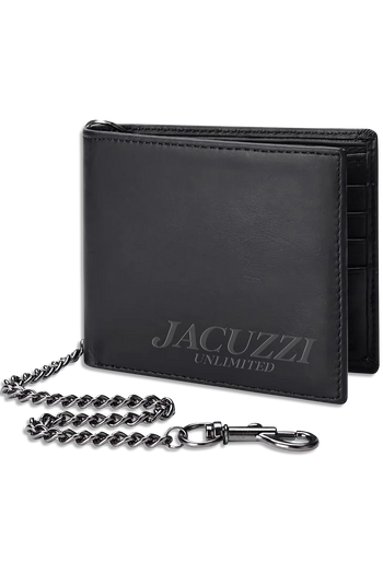 Jacuzzi Unlimited - PU Leather Chain Wallet - Black