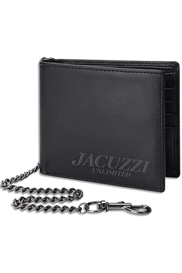 Jacuzzi Unlimited - PU Leather Chain Wallet - Black