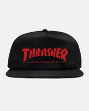 Thrasher - Spitfire Snapback Hat - Black - Board Of Missoula