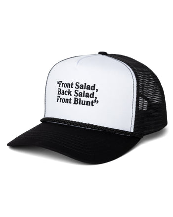 Jenkem - Front Blunt Trucker Hat - Black / White