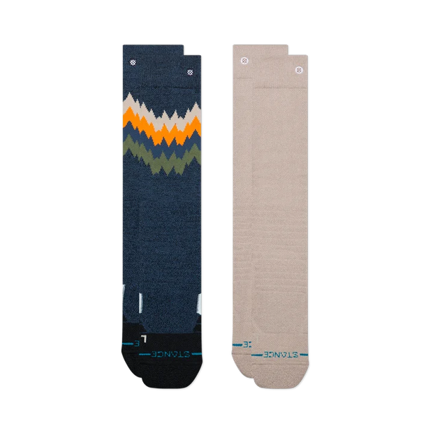 Stance - Kids Thompson Mid Poly 2 Pack Snow Socks - Navy Heather