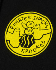 Krooked - Quartersnacks Hoodie - Black