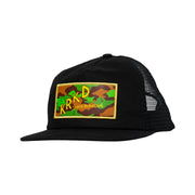 Krooked - Mesh Kamo Snapback Hat - Black