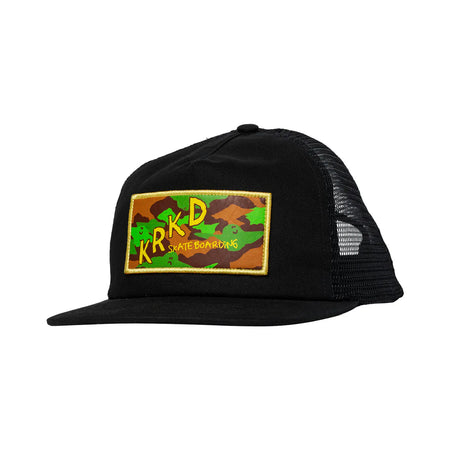 Krooked - Mesh Kamo Snapback Hat - Black