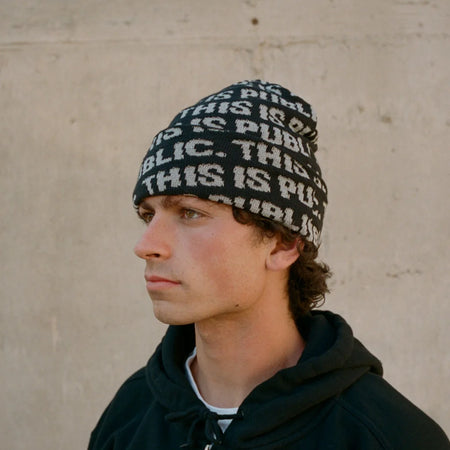 PUBLIC - This is PUBLIC Beanie - Black