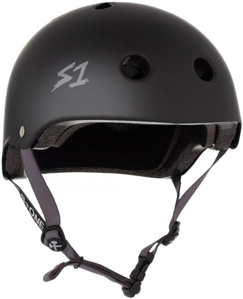 S1 Helmet Co - Lifer Helmet -  Black Matte / Grey Straps