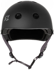 S1 Helmet Co - Lifer Helmet -  Black Matte / Grey Straps