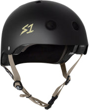 S1 Helmet Co - Lifer Helmet -  Black Matte / Tan Straps