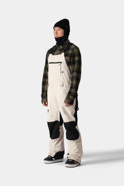 686 - Mens Hot Lap Insulated Bib - Limestone Colorblock