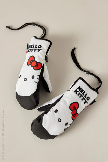 686 - Women's Revel Mitt - Hello Kitty White