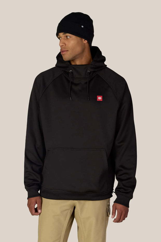 686 - Mens Bonded Fleece Hoody - Black Red