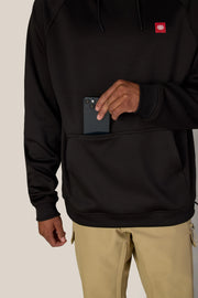686 - Mens Bonded Fleece Hoody - Black Red