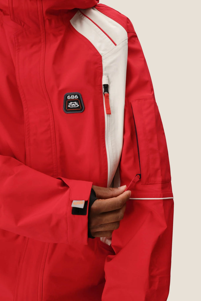 686 - 2002 X3 Jacket - True Red Colorblock – Board Of Missoula