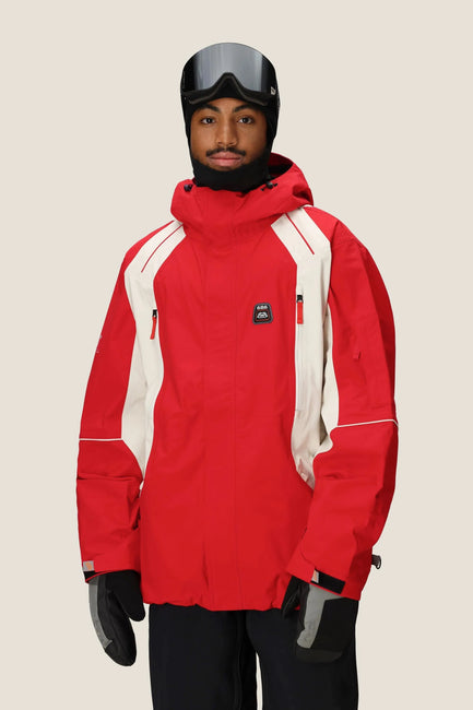 686 - 2002 X3 Jacket - True Red Colorblock - Board Of Missoula
