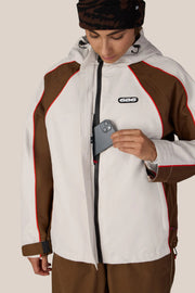 686 - Womens Hologram Shell Jacket - Limestone Colorblock