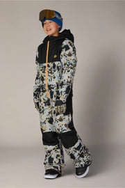 686 - Boys Shazam Insul One-Piece Snow Suit - Grey Tundra Colorblock