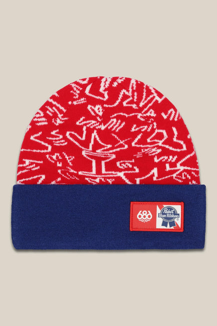 686 - PBR Beanie - PBR Red