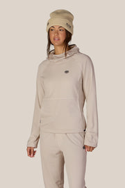 686 - Womens Mission Grid Fleece Hoody - Limestone