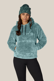 686 - Womens Sherpa Hoodie - Pale Firn