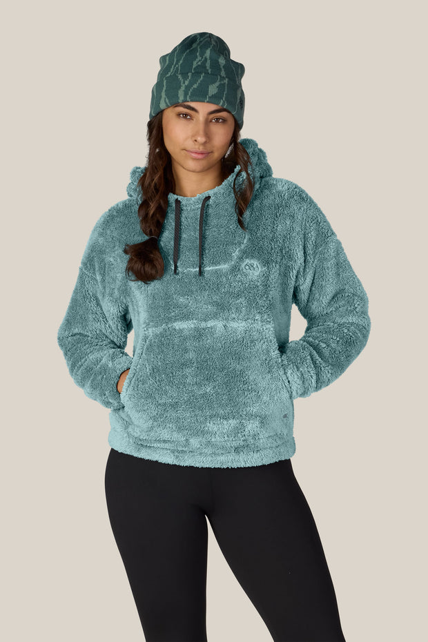 686 - Womens Sherpa Hoodie - Pale Firn