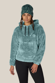686 - Womens Sherpa Hoodie - Pale Firn