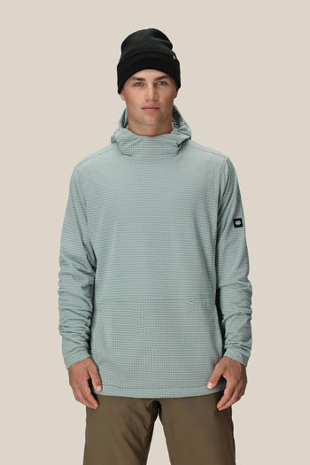 686 - Mission Grid Fleece Hoody - Dusty Marine