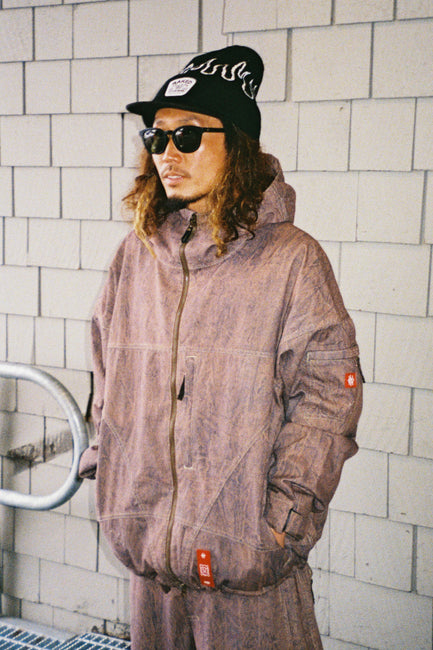 686 - Dojo Shell Snowboard Jacket - Brown Crinkle Wash