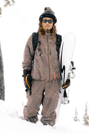 686 - Dojo Shell Snowboard Jacket - Brown Crinkle Wash