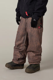 686 - Mens Dojo Shell Snowboarding Pant - Brown Crinkle Wash