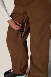 686 - Womens Hellkat Shell Snowboard Pant - Dark Earth Grid Corduroy