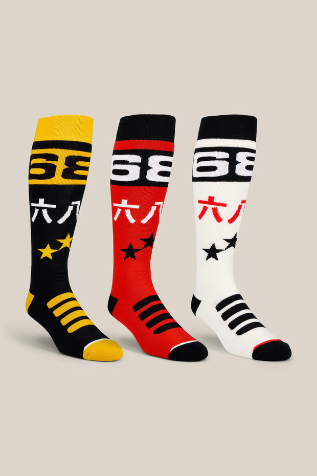 686 - Mens Kanji Socks - 3 Pack