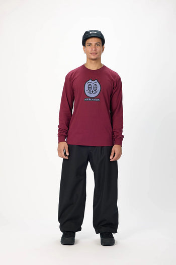 Airblaster - Nai Cat Long Sleeve T-Shirt - Burgundy
