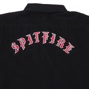 Spitfire - Old E Embroidered Flannel - Black