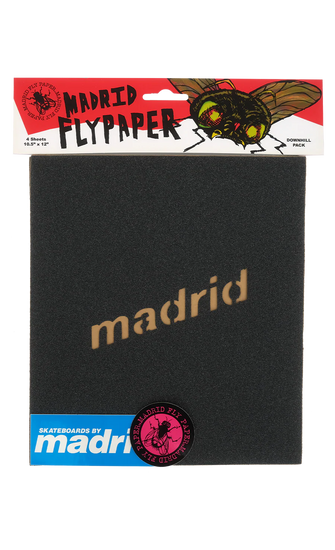 Madrid - Fly Paper Diecut Grip Tape - Black Madrid Cut