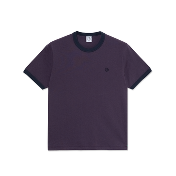 Polar Skate Co. - Ringer T-Shirt - Dark Violet / Navy