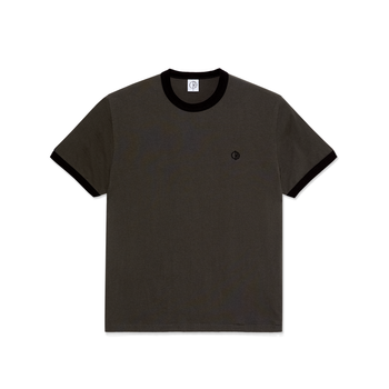 Polar Skate Co. - Ringer T-Shirt - Dirty Black