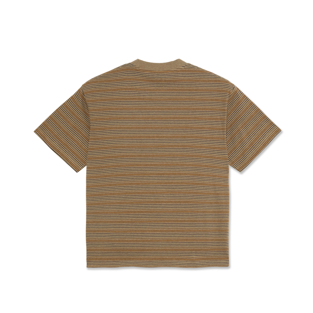 Polar Skate Co. - Stripe Surf T-Shirt - Camel – Board Of Missoula