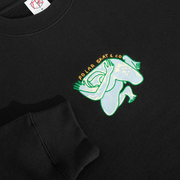 Polar Skate Co. - Shy Bow Crewneck Sweatshirt - Heather Grey