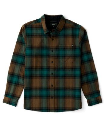 Roark - Crossroads Flannel Shirt - Mushroom - Board Of Missoula