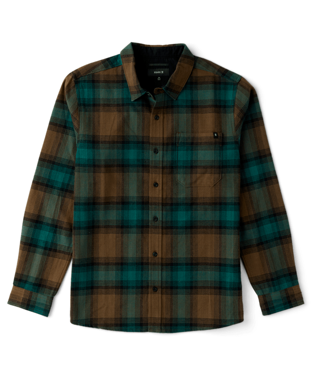 Roark - Crossroads Flannel Shirt - Mushroom - Board Of Missoula